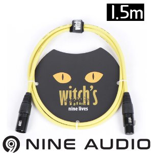 witch&#039;s nine lives 마이크 케이블 옐로우 1.5m 위치스 케이블 1.5M