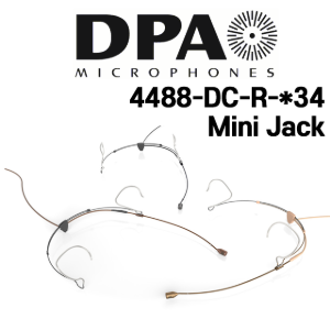 DPA 4488-DC-R-F34 헤드셋 마이크 Mini-Jack 색상선택