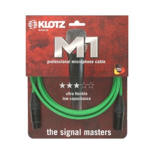 KLOTZ M1 PRIME 클로츠 마이크 케이블 그린 (XLR-XLR,Neutrik 커넥터)