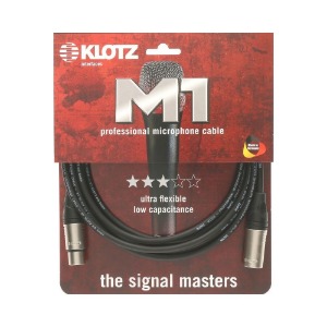 독일 KLOTZ M1 PRIME 클로츠 마이크 케이블 블랙 (XLR-XLR, KLOTZ 커넥터)