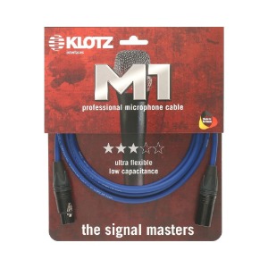 KLOTZ M1 PRIME 클로츠 마이크 케이블 블루 (XLR-XLR,Neutrik 커넥터)